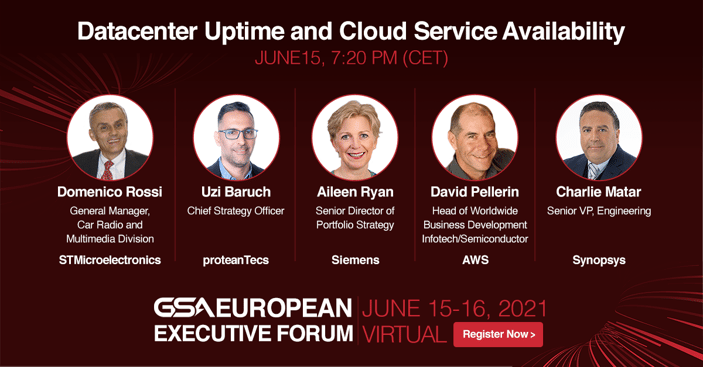 proteanTecs’ Uzi Baruch Joins Virtual Panel on Datacenter Uptime and Cloud Service Availability at the GSA European Executive Forum