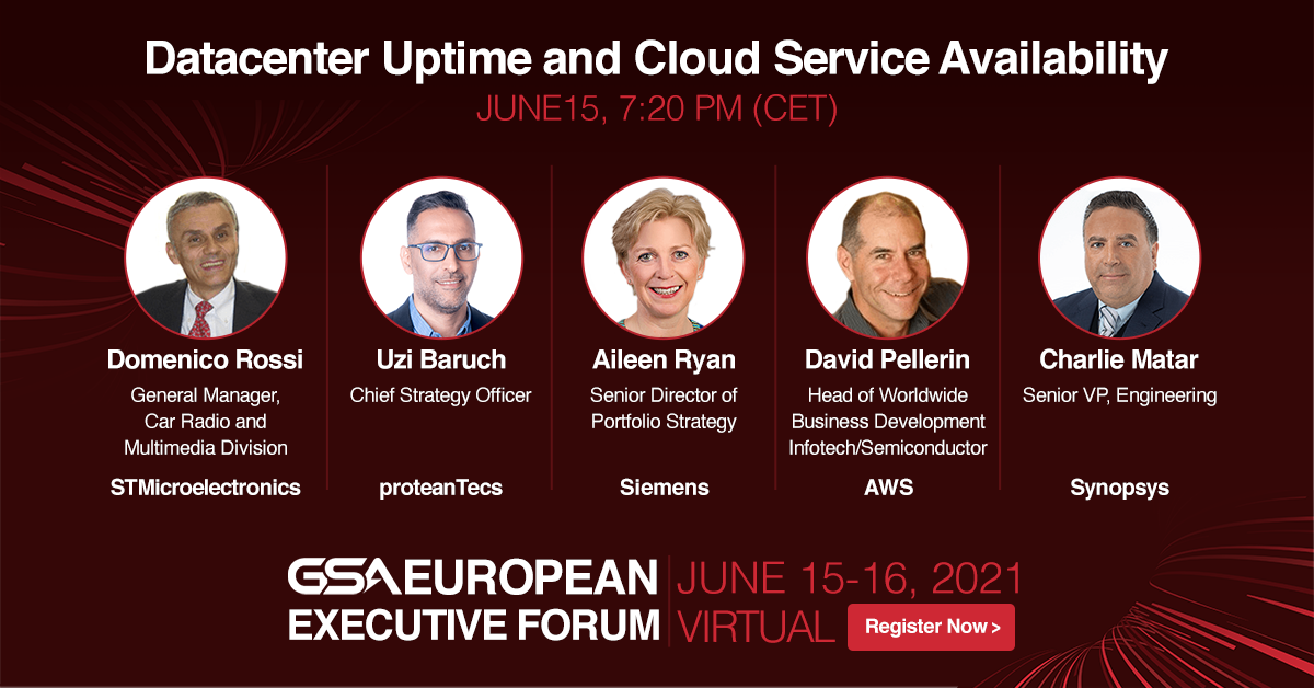 proteanTecs’ Uzi Baruch Joins Virtual Panel on Datacenter Uptime and Cloud Service Availability at the GSA European Executive Forum